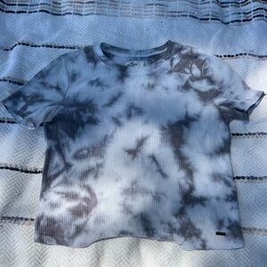 Hollister Waffle Knit Gray Top